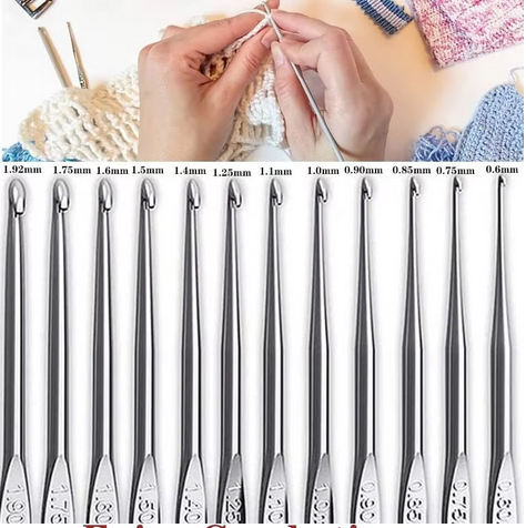 59Pcs/Set Portable Crochet Knitting Set DIY Beginner Crochet Hook Kit With Storage Bag Material Pack and Storage Tools