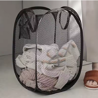 2PCS--Mesh Pop-up Laundry Basket, Laundry Basket, Foldable Dirty Clothes Storage Basket, Large Capacity Storage Basket