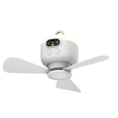 Ceiling Fan Portable Camping Tent Ceiling Canopy Fan 8000mah Rechargeable Wireless Fan Air Circulators with Remote Control Light