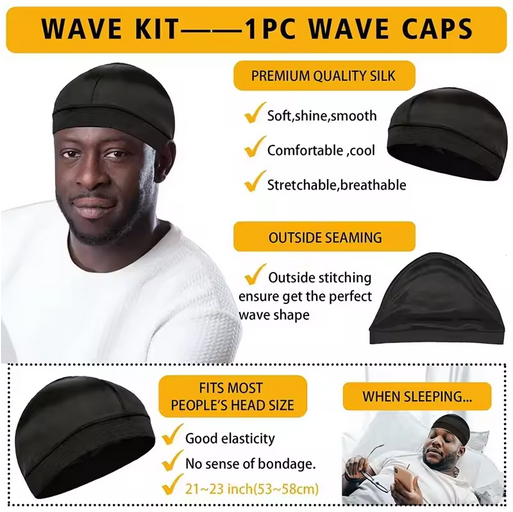 Curly Hair Cream Wave Kit for 360 Waves Hair Styling Pomade Oil Based Style Texture Wave Pomade Gel for Black Men African Braids