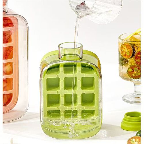Ice cube mold, press-type ice tray, household food-grade ice cube maker, refrigerator ice storage box, water bottle, homemade ice cube making too