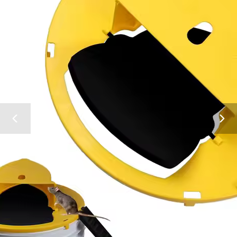 Mouse Trap Flip and Slide Bucket Lid Mice Rat Trap For Indoor Outdoor Multi Catch Auto Reset