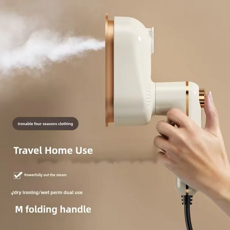 Portable Steam Iron Handheld Ironing Machine Household Clothing Iron Flat and Hang Ironing 2 in 1 Mini Rotating Electric Iron