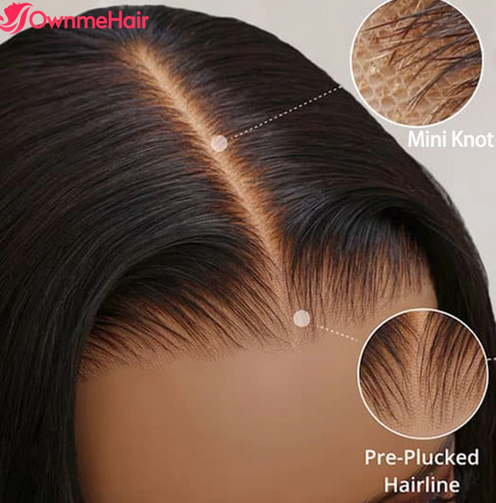 Glueless Wig Lace Frontal Human Hair Wigs 13X4 HD Lace Frontal Wig Ready to Wear Pre Plucked Bleached Knots Pre Cut Lace