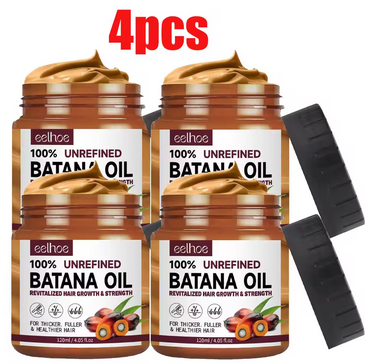4PCS--100% Pure Organic Hair Mask Batana Oil Hair Growth Oil Natural Treatment Nourish Reduce Hair Loss Anti-Breakage Hair Products