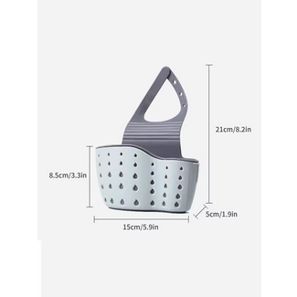 2PCS--Double-layer Sink Hanging Bag Kitchen Rack Faucet Sponge Holder Storage Hanging Basket Kitchen Storage Rack Sink Accessories