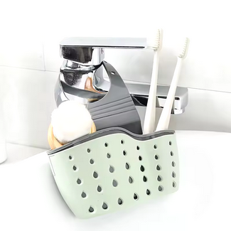 2PCS--Double-layer Sink Hanging Bag Kitchen Rack Faucet Sponge Holder Storage Hanging Basket Kitchen Storage Rack Sink Accessories