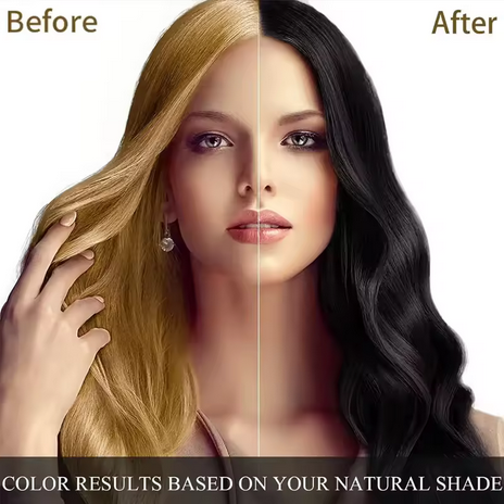 500ml 3 In 1 Hair Dye Shampoo Natural Black Hair Dye Covering White 7 Color Herbal Components For Women Men100ml/500ml 3 In 1 Hair Dye Shampoo Natural Black Hair Dye Covering White 7 Color Herba