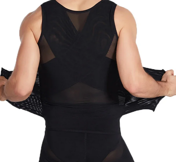 Mens Body Shaper Compression Vest Abdomen Shapewear Tummy Slimming Sheath Gynecomastia Shapers Corset Waist Trainer Fajas Tops
