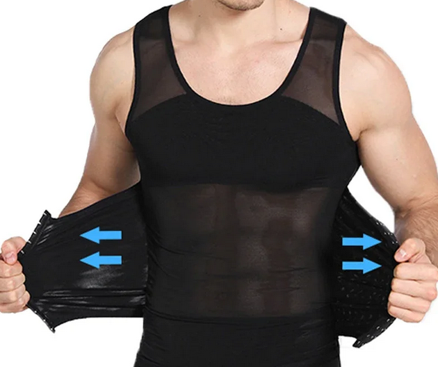 Mens Body Shaper Compression Vest Abdomen Shapewear Tummy Slimming Sheath Gynecomastia Shapers Corset Waist Trainer Fajas Tops
