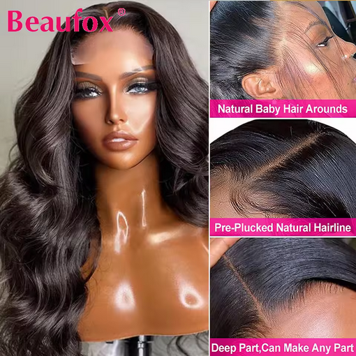Lace Front Human Hair Wigs For Women Brazilian Body Wave Lace Frontal Wigs Human Hair Wigs 4*4 Lace Closure Wig