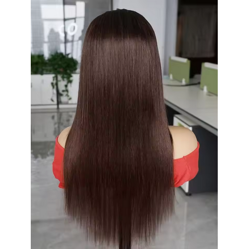 Black 4x4 Glueless Lace Front Wig Human Hair Bleached Knots Pre-plucked Transparent 4x4 Pre-cut Lace Wig Straight Bobbi