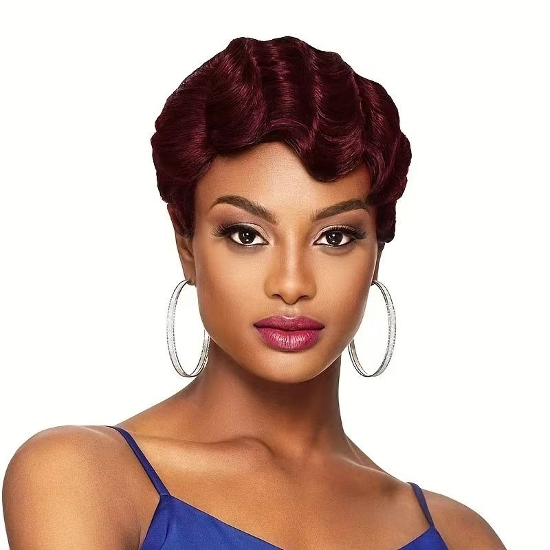 Pixie Cut Curly Wig Water Wave Closure Wig Human Hair Wigs Preplucked Side Part Lace Wig All For women human hair wig