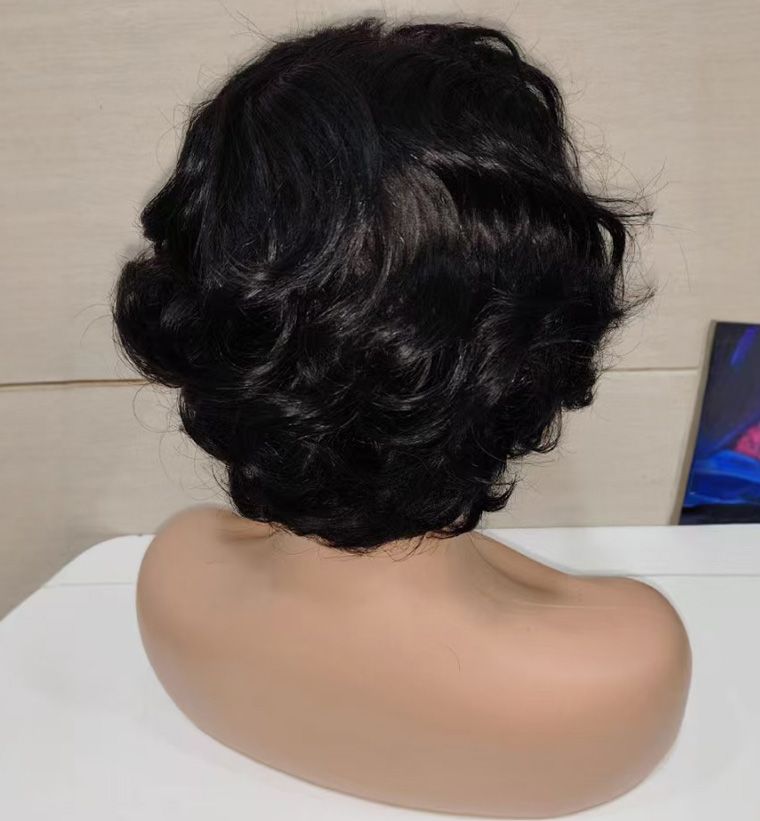 Body Wave Bob Wig 13x1 Transparent Lace Frontal Wig Brazilian Human Hair Wigs Virgin Remy Hair Lace Closure Wig 150% Density