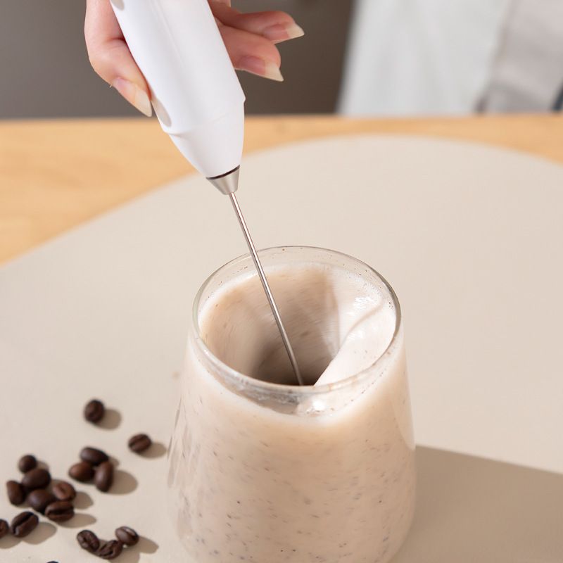 Electric coffee frother, milk frother, household handheld wireless egg beater, small electric frother