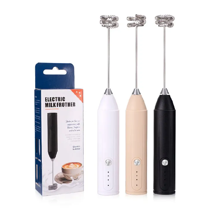 Electric coffee frother, milk frother, household handheld wireless egg beater, small electric frother