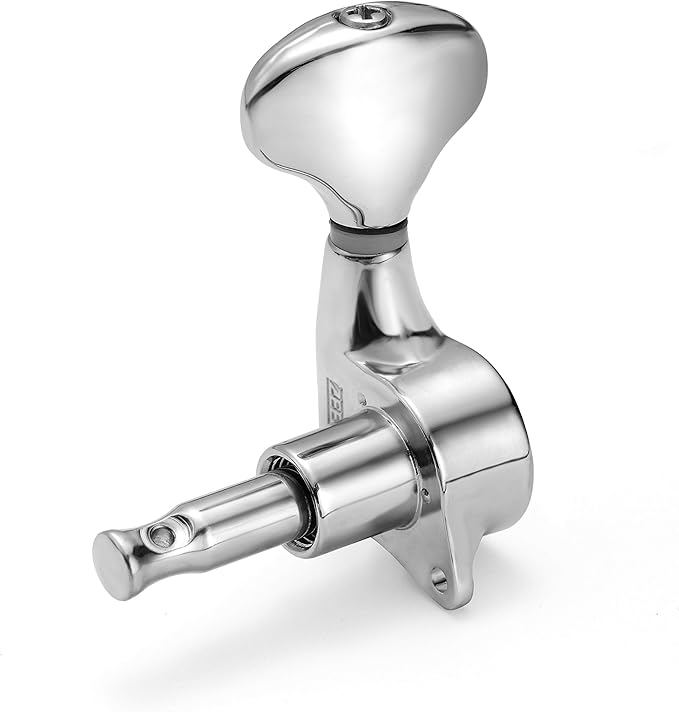 Guitar Tuning Pegs, 18:1 3L3R, Brass gear, Heart-shaped, fishtail shaped,Tuners Machine, Tuner Keys Heads, Totally Enclosed,Chrome ， Luthier DIY Repair