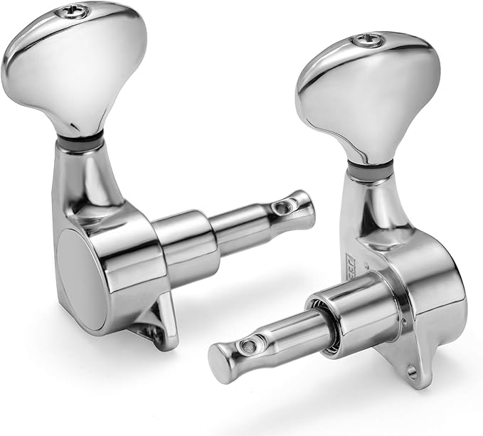 Guitar Tuning Pegs, 18:1 3L3R, Brass gear, Heart-shaped, fishtail shaped,Tuners Machine, Tuner Keys Heads, Totally Enclosed,Chrome ， Luthier DIY Repair