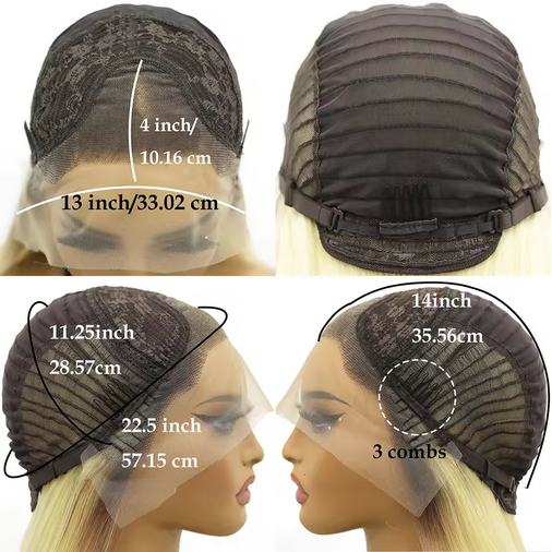13x4 Black Bob Lace Front Wig Body Wave Wigs Natural Bob Wave Wig for Women Deep Wave Wigs Synthetic Fiber Glueless Hair Wigs