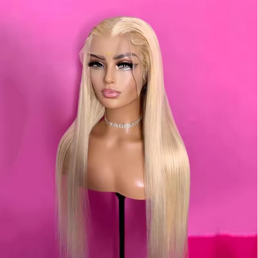 150 Density 30 Inch Straight 613 Blonde 13x4 Hd Lace Front Sythetic Hair Wigs 13x4 Transparent Lace Frontal Sythetic Wig