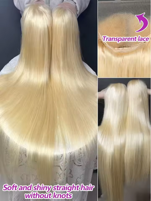150 Density 30 Inch Straight 613 Blonde 13x4 Hd Lace Front Sythetic Hair Wigs 13x4 Transparent Lace Frontal Sythetic Wig