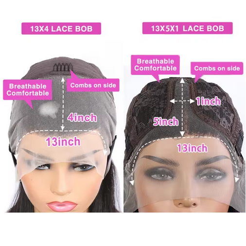 Glueless wig Human Hair Ready to Wear Curly Bob Wigs PrePluck With Baby Hair Deep Water Wave Lace Wig shipping from South Africa