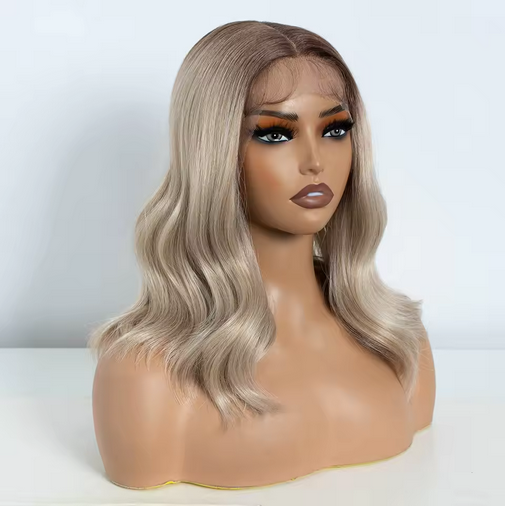 Synthetic 13x4 Lace Front Wigs For Women Body Wave 14 -20 Inch Short Bob T Part Lace Wig Ombre Blonde Brown Cosplay Wig Wig