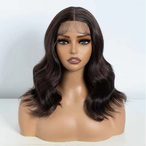 Synthetic 13x4 Lace Front Wigs For Women Body Wave 14 -20 Inch Short Bob T Part Lace Wig Ombre Blonde Brown Cosplay Wig Wig