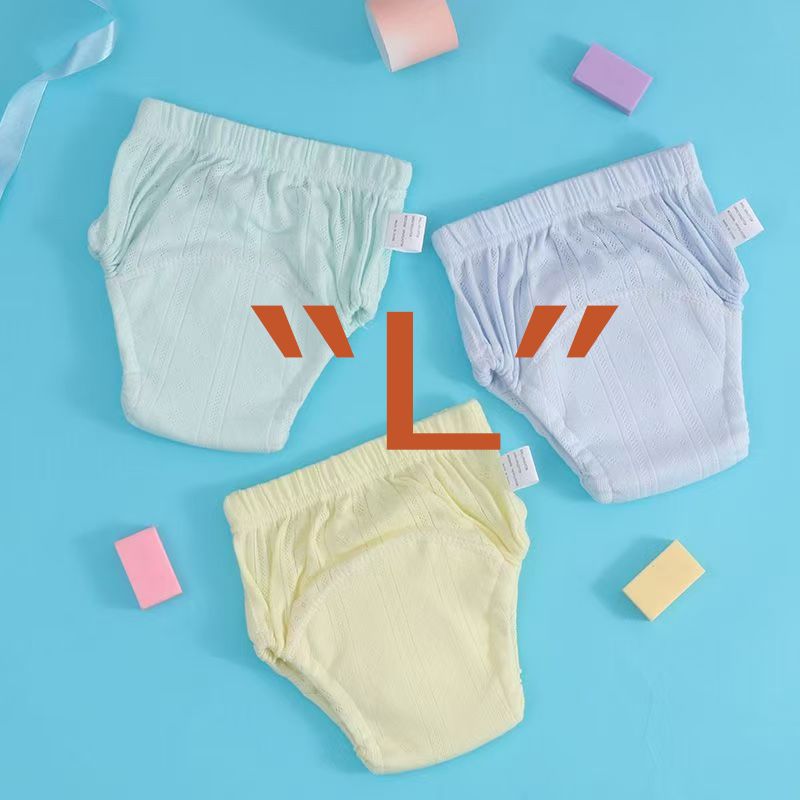 3PCS---Cute Baby Waterproof Reusable Training Pants Cotton Baby Diaper Infant Shorts Nappies Panties Nappy Changing Underwear Cloth New