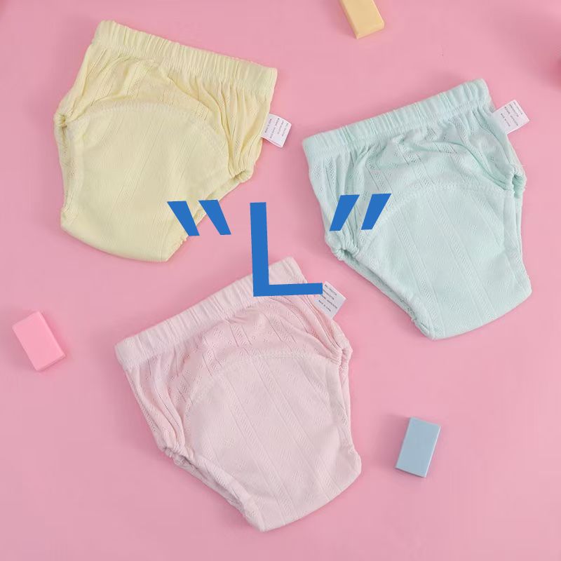 3PCS---Cute Baby Waterproof Reusable Training Pants Cotton Baby Diaper Infant Shorts Nappies Panties Nappy Changing Underwear Cloth New