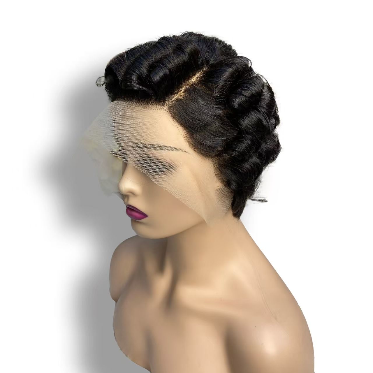 Pixie Cut Wigs Human Hair 13x4 Short Pixie Cut Lace Front Wig for Women Black Pixie Cut Transparent Frontal Wig Natural Wave Wig