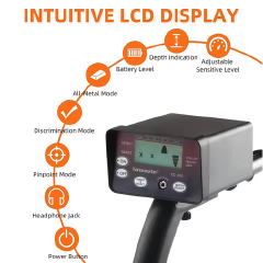 Hot Sell Metal Detector TC300 TC 200 Underground Detectors Pinpointer Treasure Hunter Gold Depth Digger NO BATTERY