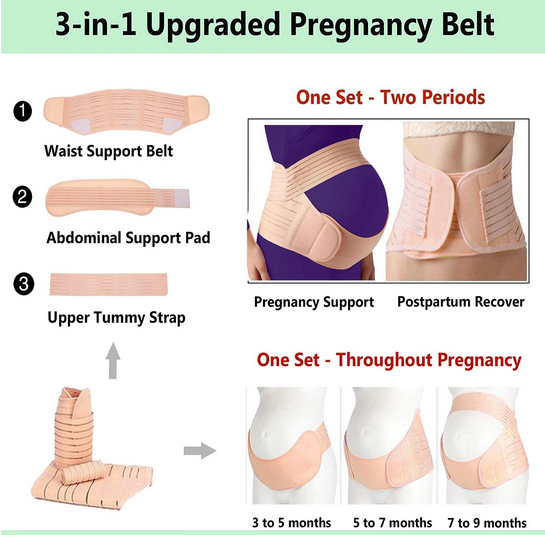 Pregnant Women Support Belly Band Back Clothes Belt Adjustable Waist Care Maternity Abdomen Brace Protector Pregnancy