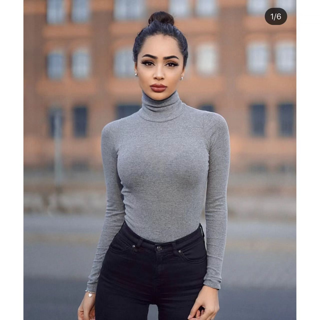 Women's Turtleneck Long Sleeve Bodysuits Fall Fashion Basic Layering Jumpsuit Slim Fit Soft Thermal Underwear Tops