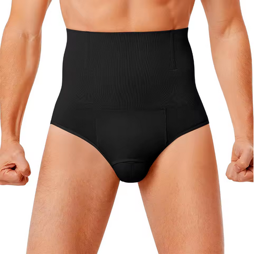 Men High Waist Compression Shorts Underwear Tummy Control Shapewear Briefs Slimming Body Shaper Belly Girdle