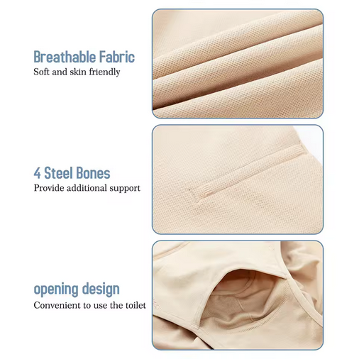 Men High Waist Compression Shorts Underwear Tummy Control Shapewear Briefs Slimming Body Shaper Belly Girdle