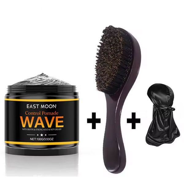 Curly Hair Cream Wave Kit for 360 Waves Hair Styling Pomade Oil Based Style Texture Wave Pomade Gel for Black Men African Braids