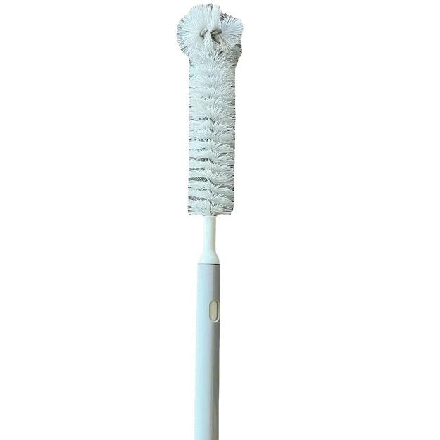 Multi-functional retractable and bendable cup brush, long-handled hard bristle cleaning brush, suitable for cleaning baby bottles, soybean milk machines, blenders, and other kitchen items (set of 3)