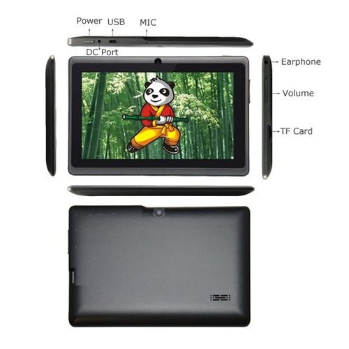 ZPL-Kids Tablet small and light,7 Inch Android 8.1 4GB+64GB - Black