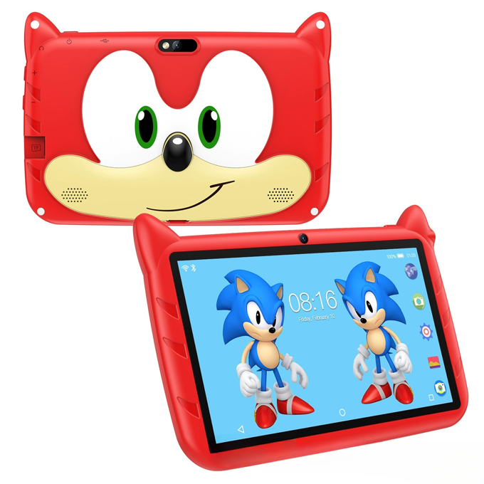 Brand New ZPL-Kids Tablet Android 7 4GB+64GB   7.0 inches  4000mAh  ARM+DSP  (Red)