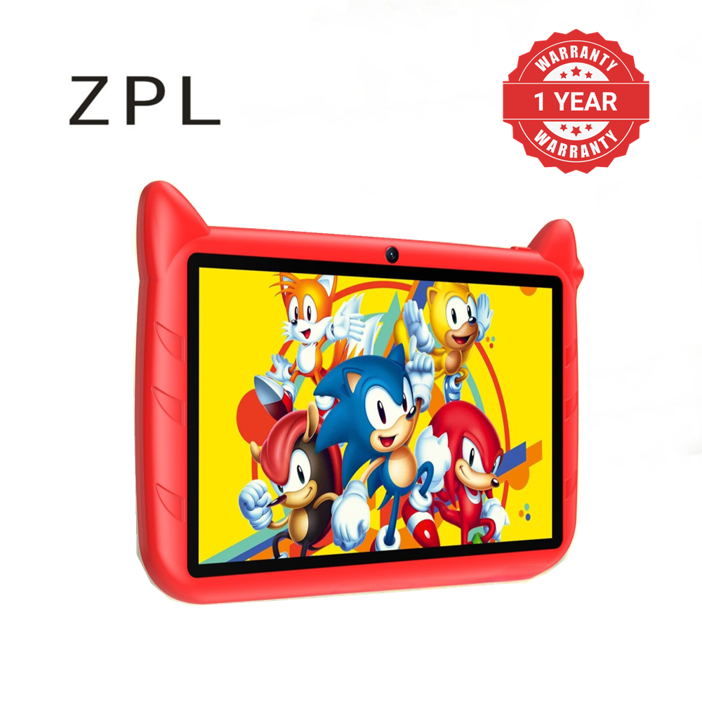 Brand New ZPL-Kids Tablet Android 7 4GB+64GB   7.0 inches  4000mAh  ARM+DSP  (Red)