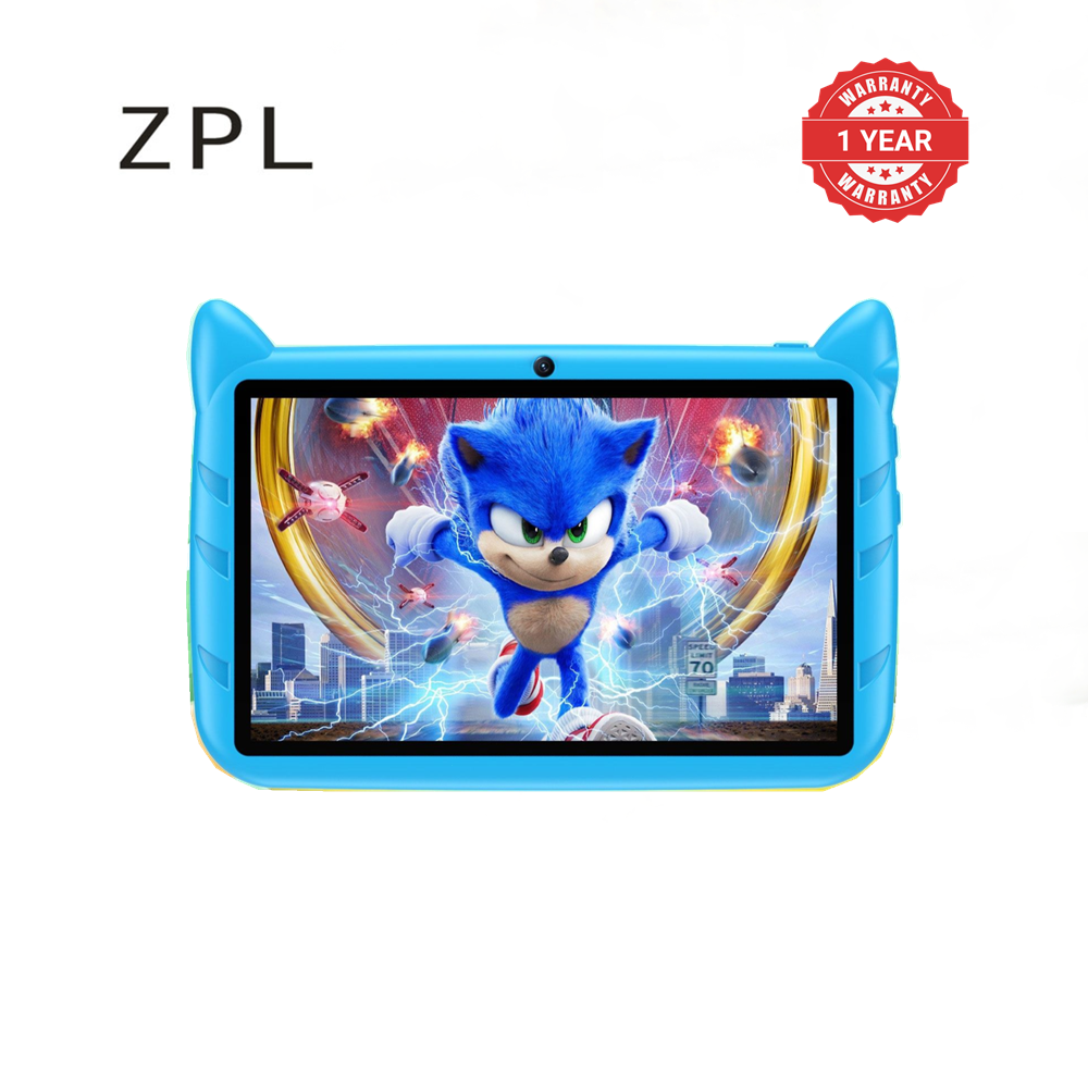 Brand New ZPL-Kids Tablet Android 7 4GB+64GB   7.0 inches  4000mAh  ARM+DSP(Blue) Blue