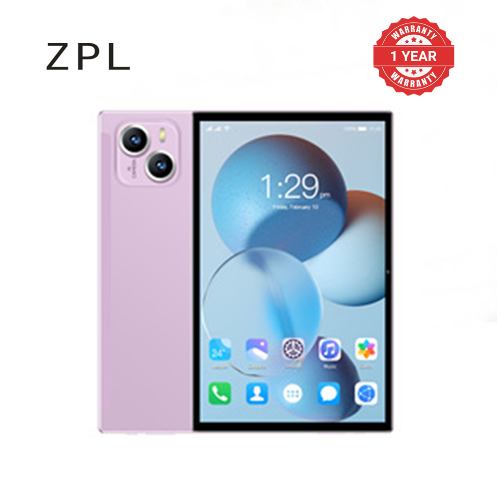 Brand New ZPL-Adults Tablets,dual SIM card slot 10.1 Inch Android 13 Sim 6GB+128GB 24MP-48MP 8000mAh MTK"6979" (Purple) Purple