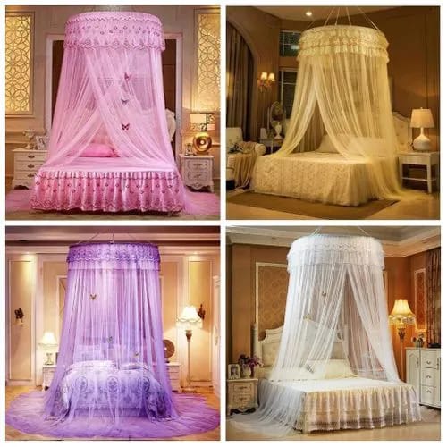 Round Mosquito Net Free Size For Double Decker And All Types Of Beds