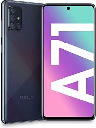 Refurbished Samsung A71 5G Dual SIM (Original Screen Support) Fingerprint Super AMOLED with Fingerprint 6.7 inches 4500mAh 25W Fast Charge Exynos 980 Back Camera 64MP+12MP Front Camera Black