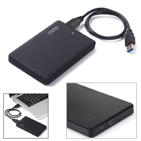 Laptop Hard Disk External 2.5'' Casing Ultra-fast 2.0 USB data transfers