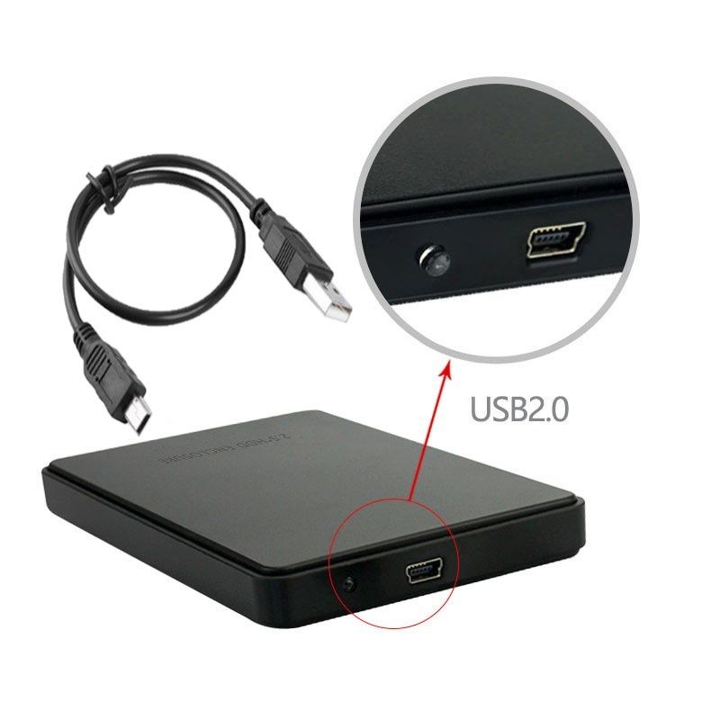 Laptop Hard Disk External 2.5'' Casing Ultra-fast 2.0 USB data transfers
