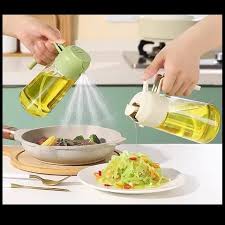 2 IN 1Oil Dispenser For Kitchen Oil Sprayer For Cooking 2 in 1 Oil Dispenser and Oil Sprayer Olive Oil Sprayer 16ozPremium Glass Oil Bottle, Food-grade Oil Mister for Air Fryer,Frying,Salad, BBQ