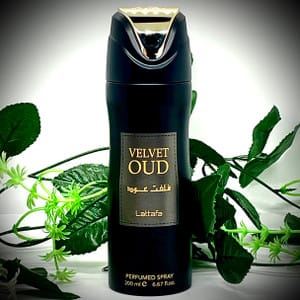 Lattafa Velvet Oud Perfumed Deodorant Body Spray 200ml. Original Perfumed Unisex Body Spray.