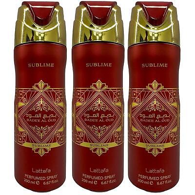 Lattafa Bade'e Al Oud Sublime Perfumed Deodorant Spray Unisex 200ML